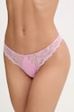 Calvin Klein Underwear stringi dzianina fioletowy 000QF8093E