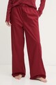Calvin Klein Underwear piżama bawełniana bordowy 000QS7422E