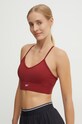 Športová podprsenka Reebok Identity Training bez kostíc burgundské 100205299