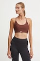 Športová podprsenka Reebok LUX Collection bez kostíc hnedá 100206201