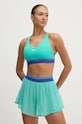 Reebok biustonosz sportowy Team miękka turkusowy 100205710