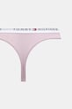 Tommy Hilfiger stringi damskie 3-pack UW0UW05530 różowy