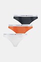 Tommy Hilfiger stringi 3-pack dzianina biały UW0UW05532