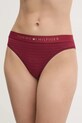 Tommy Hilfiger bugyi mintás burgundia UW0UW05588