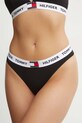 Tommy Hilfiger stringi dzianina czarny UW0UW05616