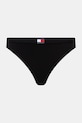 Tommy Hilfiger tangá dámske bavlnené s elastanom 5-pak UW0UW05642 čierna SS26