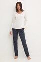 Πιτζάμα Tommy Hilfiger UW0UW05396 μπεζ