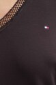 Pyžamové tričko s dlouhým rukávem Tommy Hilfiger UW0UW05568 černá