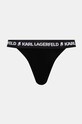 Kalhotky brazilky Karl Lagerfeld 3-pack černá 246W2114