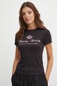 Juicy Couture tricou de pijama BINKY PYJMATOP munte negru JCLCT224501.703