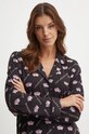 Juicy Couture camasa de pijama ESTELLE PYJAMA TOP negru JCLPT224503.703
