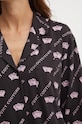 Juicy Couture camasa de pijama ESTELLE PYJAMA TOP JCLPT224503.703 negru
