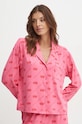 Pyžamová košeľa Juicy Couture ESTELLE PYJAMA TOP vrchný ružová JCLPT224503.702