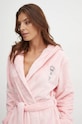Kućni ogrtač Juicy Couture HOODED ROBE roza JCLRB224505.121