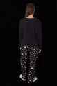 Bombažna pižama women'secret HALLOWEEN 3138583 črna