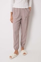 Pyžamové kalhoty women'secret MIX AND MATCH SUNDAY BRUNCH 3708452 hnědá AW24