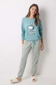 women'secret pigiama Snoopy set verde 3138571