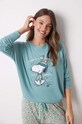 women'secret piżama Snoopy 3138571 zielony AW24