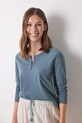 women'secret hosszú ujjú pamut pizsama felső MIX AND MATCH BRUMMELL 3278392 zöld AW24