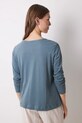 Ruházat women'secret hosszú ujjú pamut pizsama felső MIX AND MATCH BRUMMELL 3278392 zöld