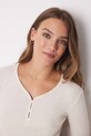 Одяг Піжамний лонгслів women'secret MIX AND MATCH BRUMMELL 3278411 бежевий