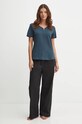 women'secret tricou de pijama din bumbac MIX AND MATCH CEREMONY 3278402 turcoaz AW24