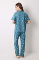 women'secret set de pijama de bumbac Snoopy verde 3138567