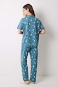 women'secret set de pijama de bumbac Snoopy verde 3138567