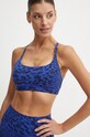 Podprsenka na jogu adidas Performance All Me bez kostíc modrá JD7183