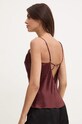 Îmbrăcăminte Chantelle top de pijama de mătase C017I5 maro