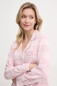 Pyžamová košeľa Hollister Co. ružová KI346.4055.604