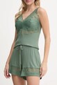 Chantelle pantaloni scurti de pijama FEMILET fund verde FNAKE5
