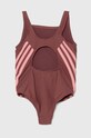 Jednodielne detské plavky adidas Performance 3S SWIMSUIT IY5067 ružová AW24