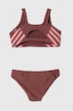 Dvoudílné dětské plavky adidas Performance 3S BIKINI IY5069 růžová AW24