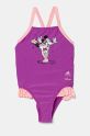 adidas Performance costum de baie dintr-o bucată pentru copii x Disney moale violet IS9911