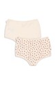 Dětské kalhotky Konges Sløjd BASIC 2 PACK GIRL HIPSTER GOTS 2-pack KS101407 béžová AW24