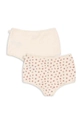 Dětské kalhotky Konges Sløjd BASIC 2 PACK GIRL HIPSTER GOTS 2-pack KS101407 béžová AW24