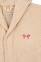 Konges Sløjd szlafrok bawełniany dziecięcy TERRY BATHROBE GOTS KS10170.G beżowy