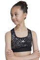 Дитячий спортивний бюстгальтер adidas JG PWR GL BRA IW3281 чорний AW24