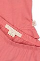 Konges Sløjd pijamale de bumbac pentru copii PIO FRILL SET GOTS KS102059 roz