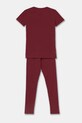 Calvin Klein Underwear pijamale de bumbac pentru copii G80G800716.9BYH burgundia AW24