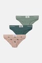 Dětské kalhotky Calvin Klein Underwear 3-pack 3-pack zelená G80G800699.9BYH