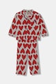 United Colors of Benetton piżama bawełniana dziecięca komplet szary 3MR70P072.G.Seasonal
