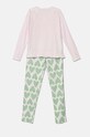 United Colors of Benetton pijamale de bumbac pentru copii 3VD00P06Z.G.Seasonal roz AW24