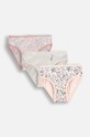 Bavlněné dětské kalhotky Coccodrillo 3-pack béžová ZC4406301PAN