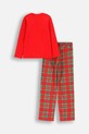 Coccodrillo pijamale de bumbac pentru copii ZC4448119PJS rosu AW24
