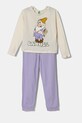 United Colors of Benetton pijamale de bumbac pentru copii set bej 3VD00P07K.G.Seasonal