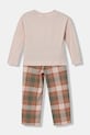 Detské bavlnené pyžamo United Colors of Benetton 34NB0P07L.G.Seasonal béžová AW24