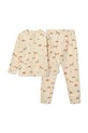 Παιδικές βαμβακερές πιτζάμες Liewood Wilhelm Printed Pyjamas Set σετ μπεζ LW19854