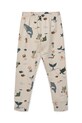 Deklice Otroška bombažna pižama Liewood Wilhelm Printed Pyjamas Set LW19854 bež